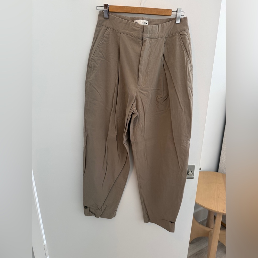 Zara Women’s Khaki Trousers Sz Small